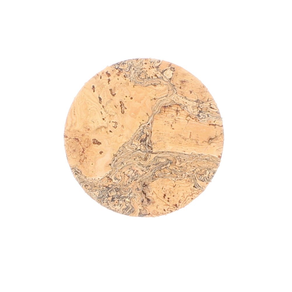 Round Cork Coasters, Natural, Set of 4