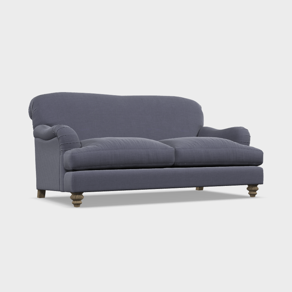 Ruffle Petit Sofa Linen Sahara Rope,Linen Sahara Reef,Linen Sahara French Blue,Linen Sahara Ash,Linen Sahara Cinnamon,Velvet Varese Granite,Velvet Varese Duck Egg,Velvet Varese Dove