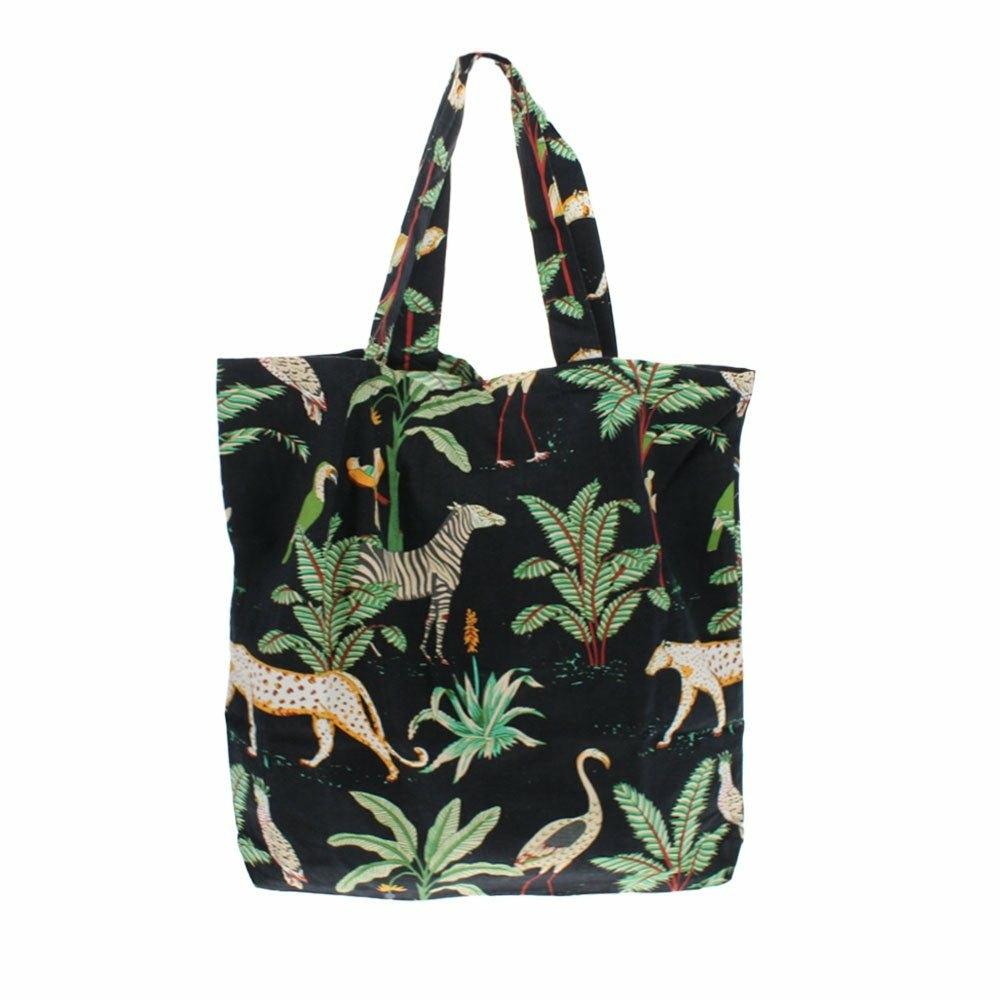 Safari at Night Canvas Tote Bag