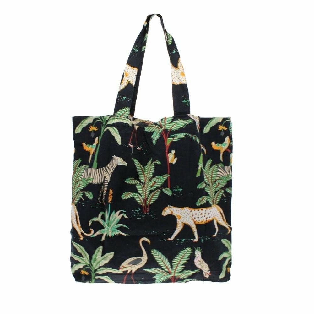 Safari at Night Canvas Tote Bag