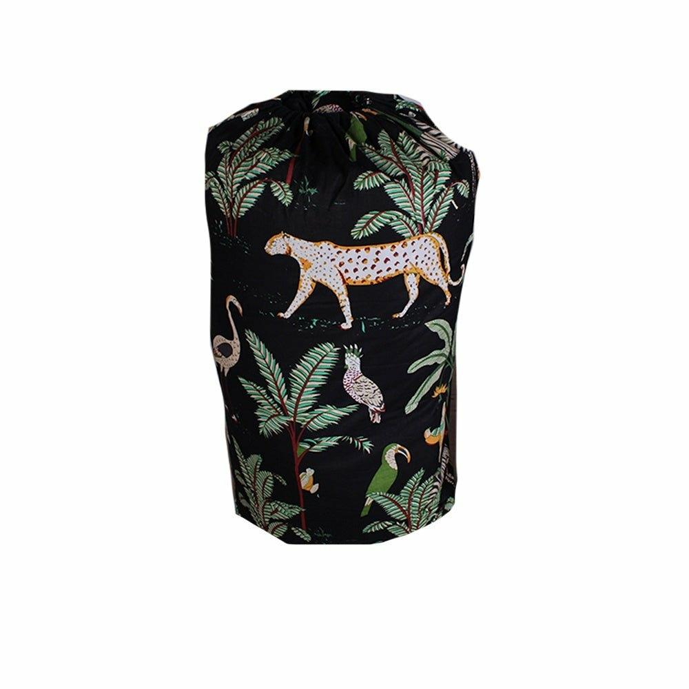 Safari at Night Double Quilted Throw