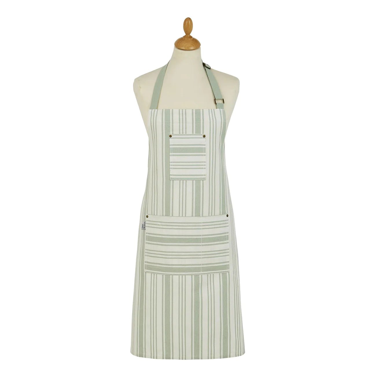 Sage Striped Apron