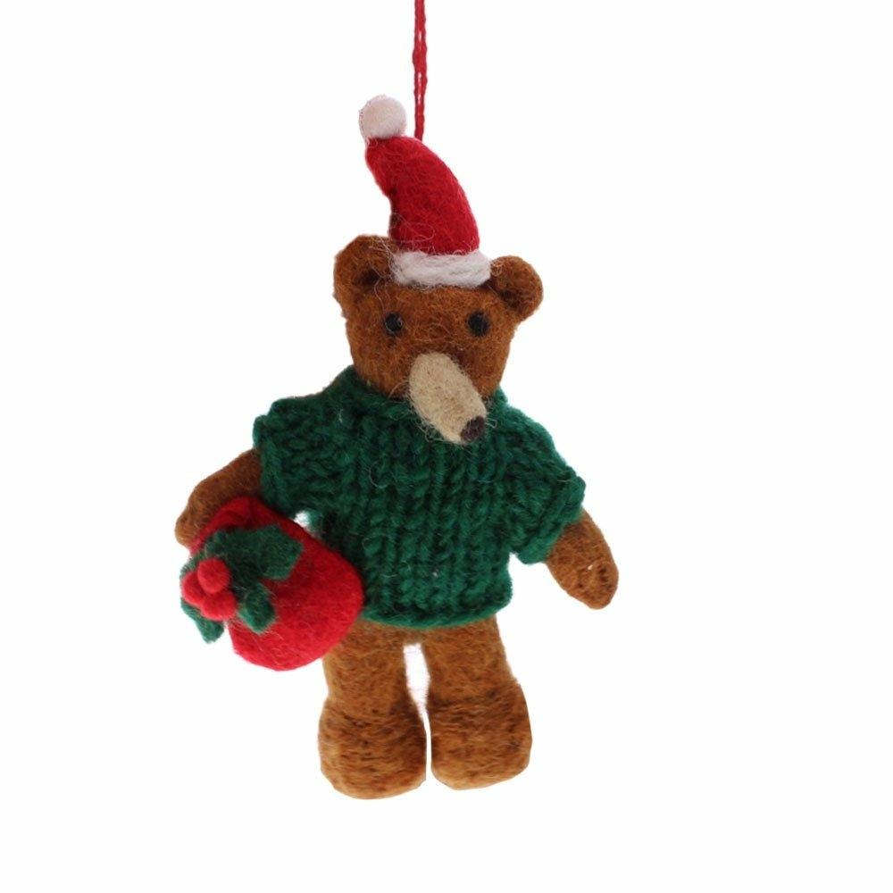 Santa Bear Christmas Decoration