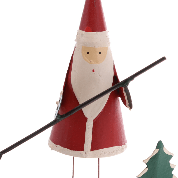 Santa on a Paddle Board