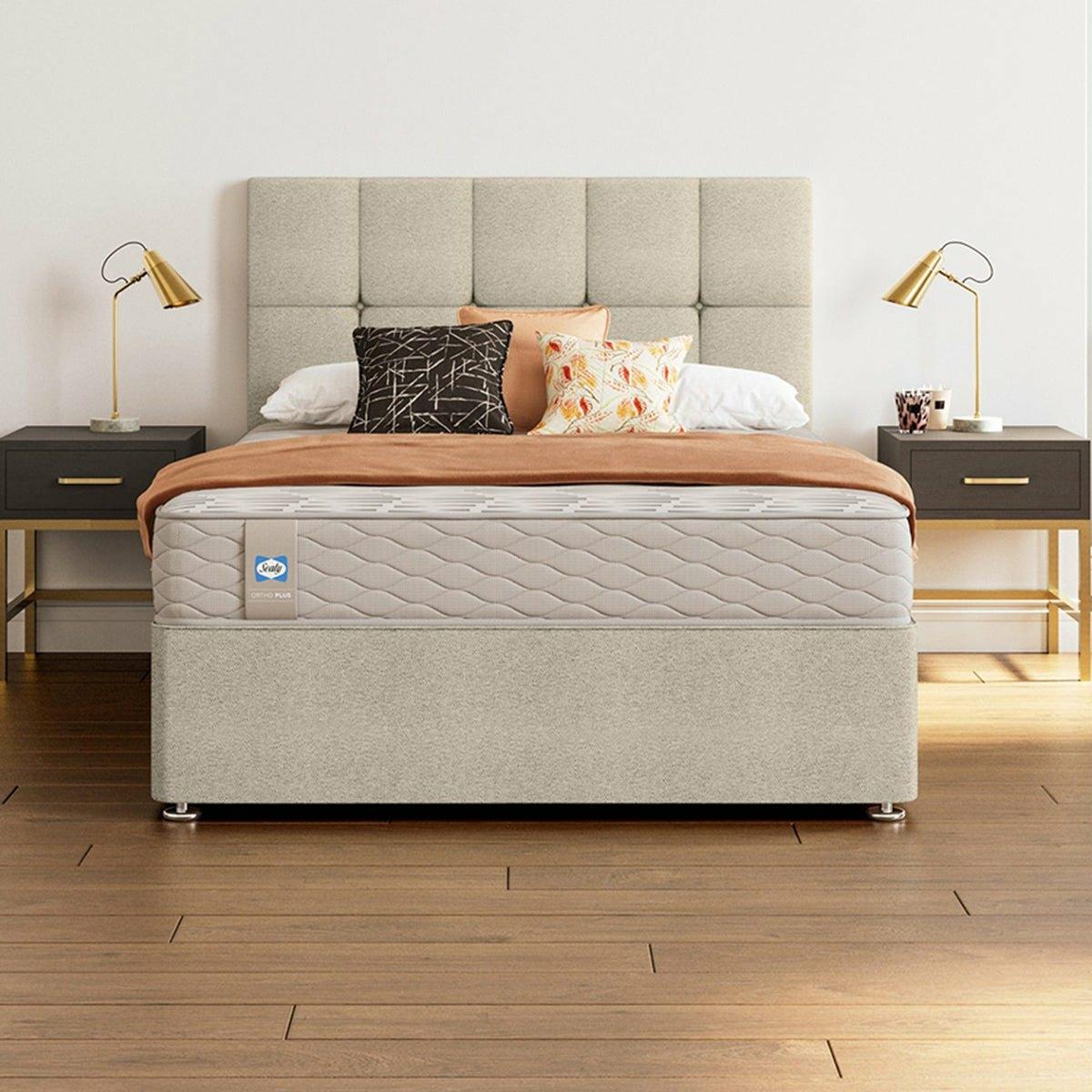 Savoy Headboard by Sealy Super King (6' / 180cm) / Armour,Super King (6' / 180cm) / Dove,Super King (6' / 180cm) / Latte,Super King (6' / 180cm) / Silver Fox,Super King (6' / 180cm) / Midnight,Super King (6' / 180cm) / Ocean,Double (4'6" / 135cm) / Armour,Double (4'6" / 135cm) / Dove,Double (4'6" / 135cm) / Latte,Double (4'6" / 135cm) / Silver Fox,Double (4'6" / 135cm) / Midnight,Double (4'6" / 135cm) / Ocean,Single (3' 90cm) / Armour,Single (3' 90cm) / Dove,Single (3' 90cm) / Latte,Single (3' 90cm) / Silve