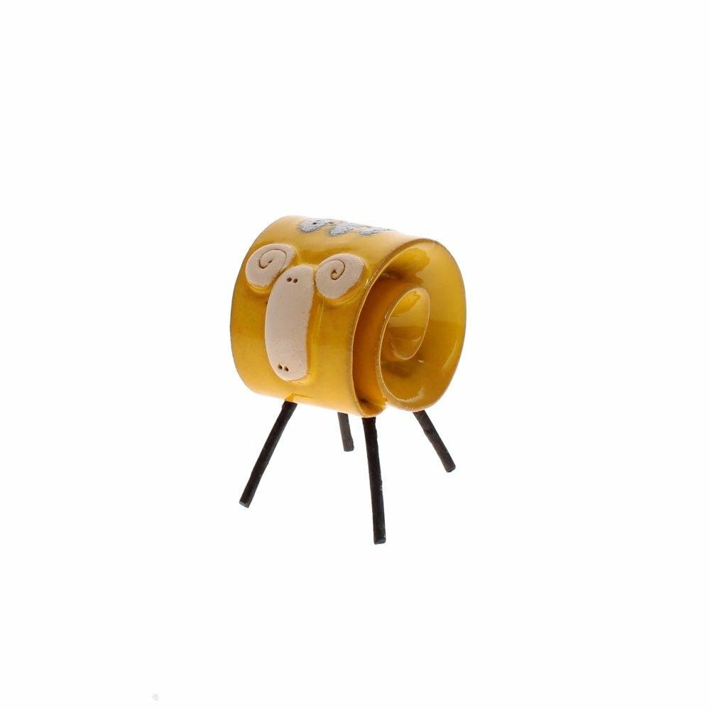 Scroll Ram Mustard, Small