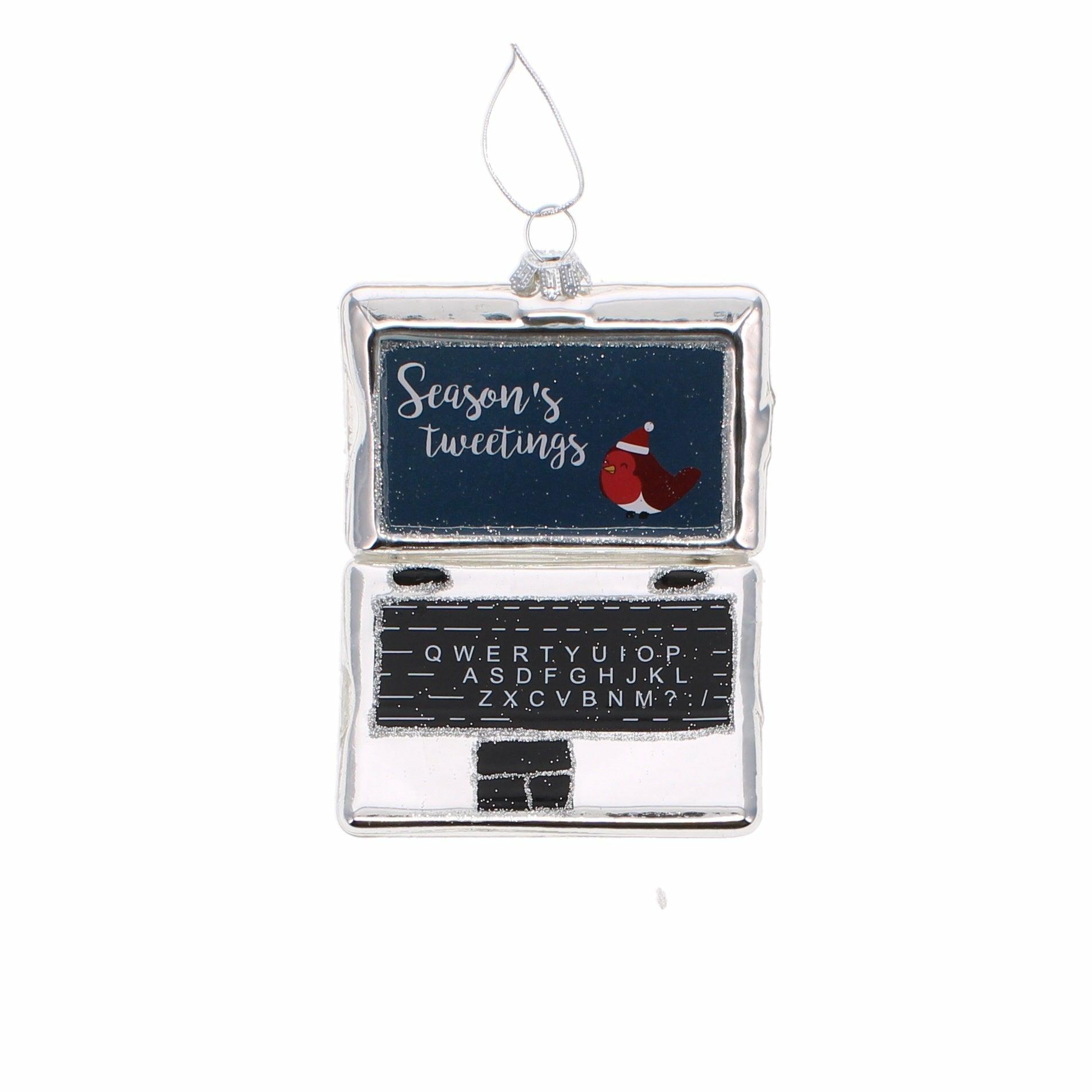 Seasons Tweetings Laptop Bauble