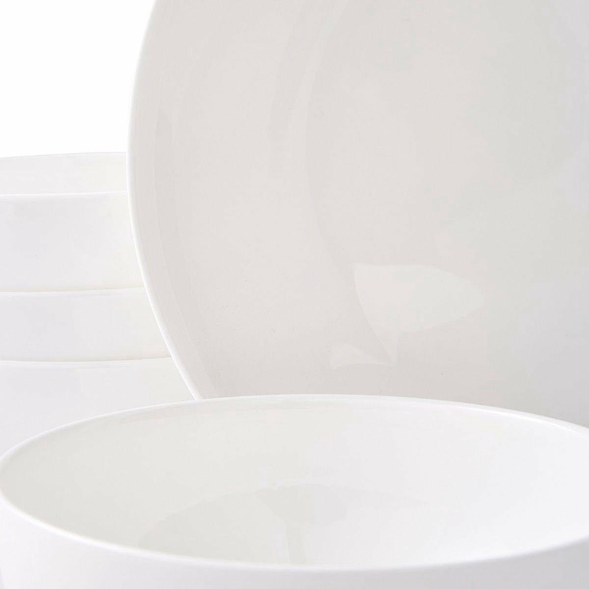 Serendipity Coupe 12 Piece Dinner Set, White