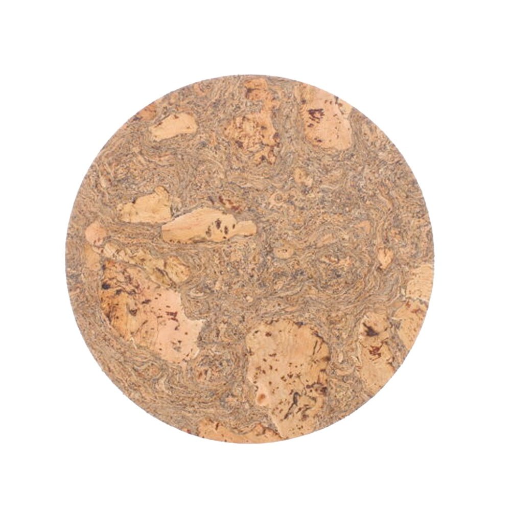 Set of 4 Round Cork Placemats, Natural