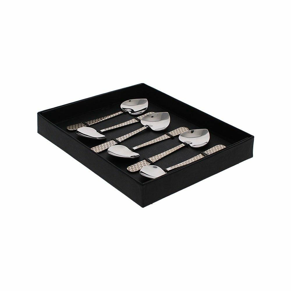 Set of 6 Heart Teaspoons Angela Reed