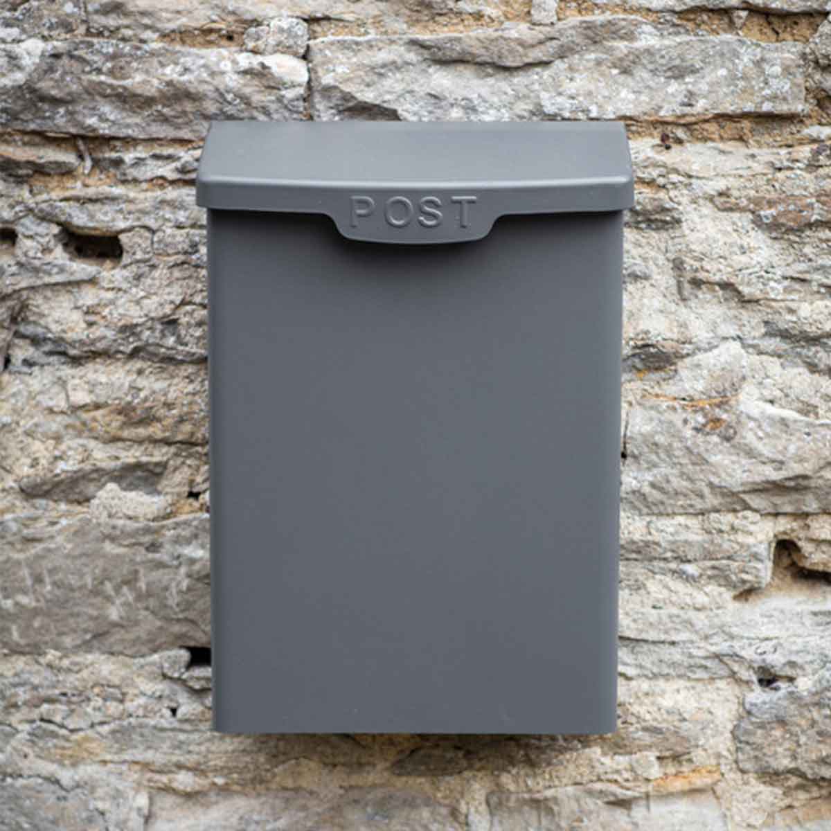 Shipton Post Box in Charcoal