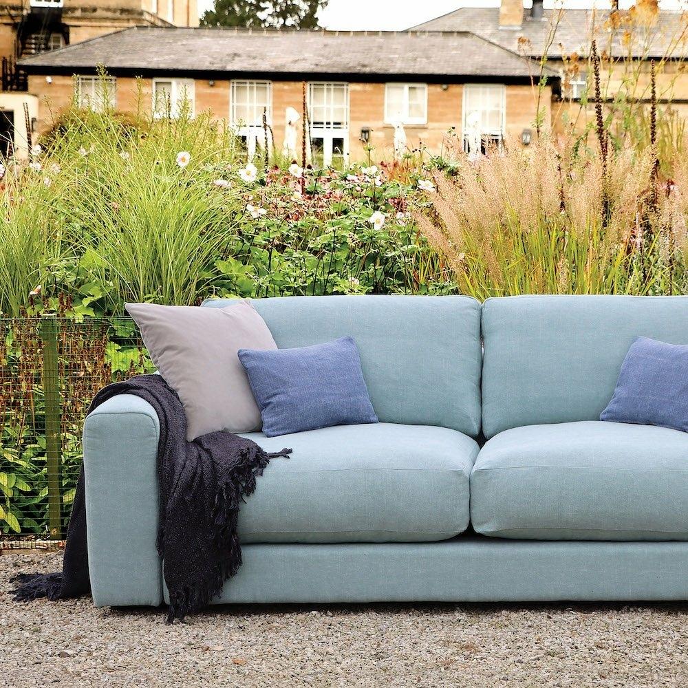 Shuffle Sofa, Chaise Corner Group Sofa Jacobean Flower Aqua (Group 4),Boho Denim (Group 4),Mushroom Linen (Group 4),Pigeon Linen (Group 4),Blueberry Linen (Group 4),Blush Linen (Group 4),Jacobean Flower Champagne (Group 4)