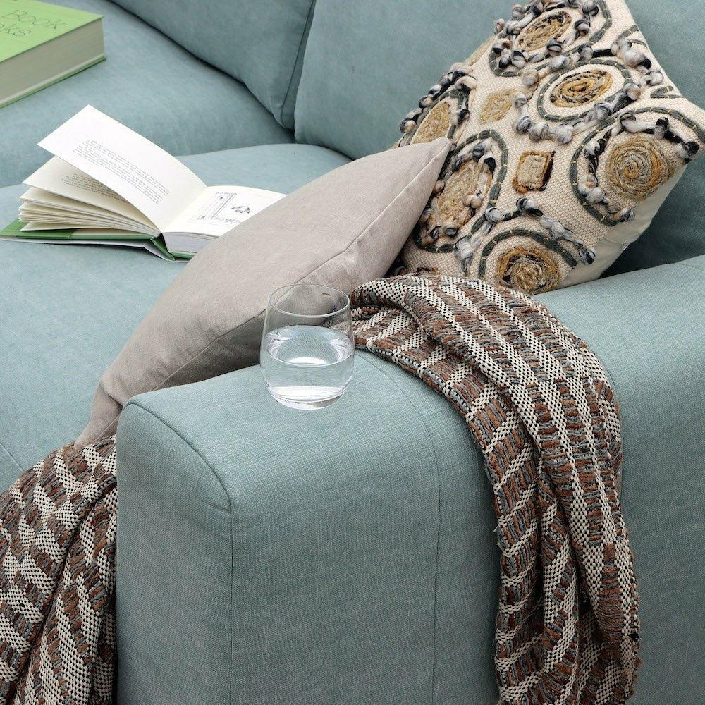 Shuffle Sofa, Chaise Corner Group Sofa Jacobean Flower Aqua (Group 4),Boho Denim (Group 4),Mushroom Linen (Group 4),Pigeon Linen (Group 4),Blueberry Linen (Group 4),Blush Linen (Group 4),Jacobean Flower Champagne (Group 4)