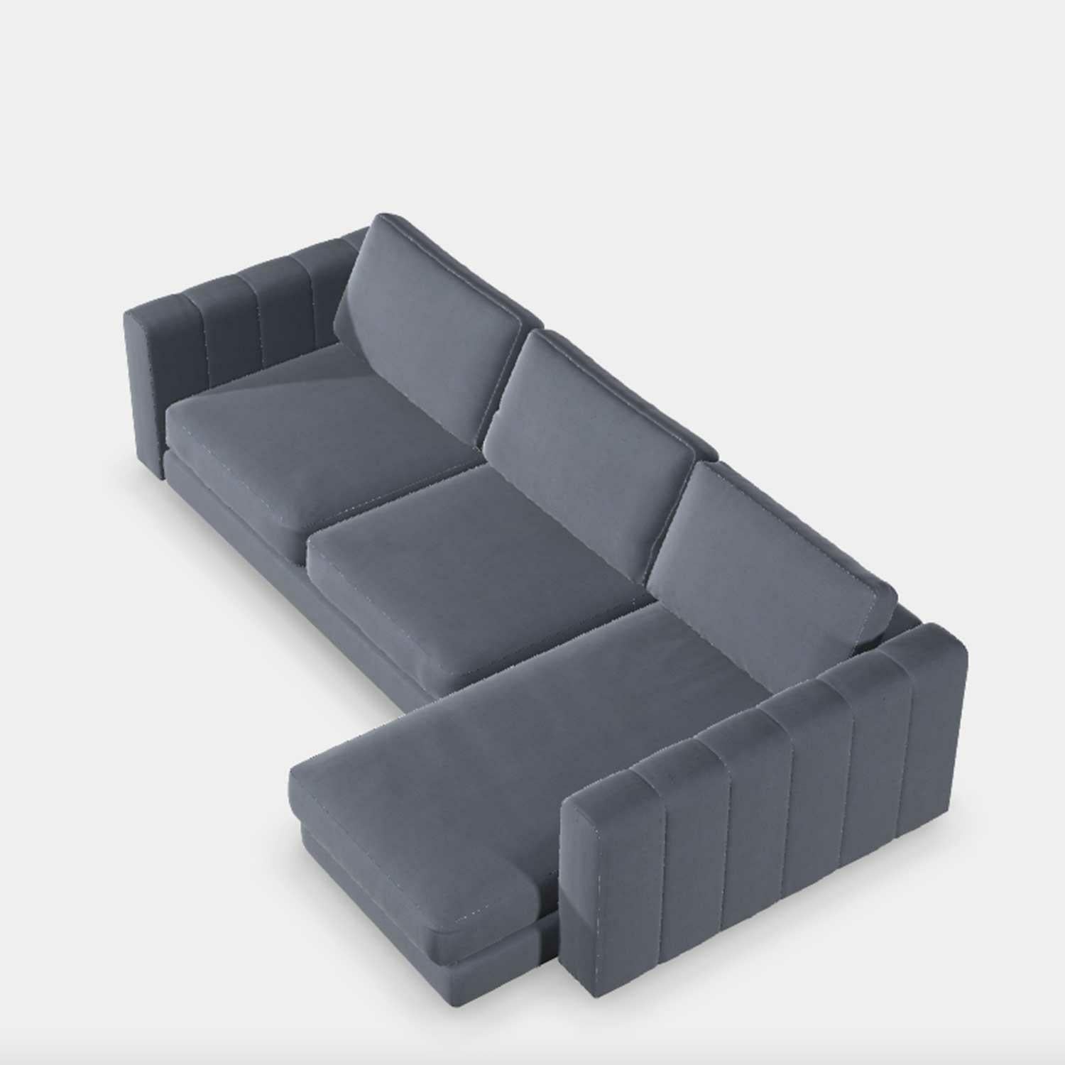 Shuffle Sofa, Chaise Corner Group Sofa Jacobean Flower Aqua (Group 4),Boho Denim (Group 4),Mushroom Linen (Group 4),Pigeon Linen (Group 4),Blueberry Linen (Group 4),Blush Linen (Group 4),Jacobean Flower Champagne (Group 4)