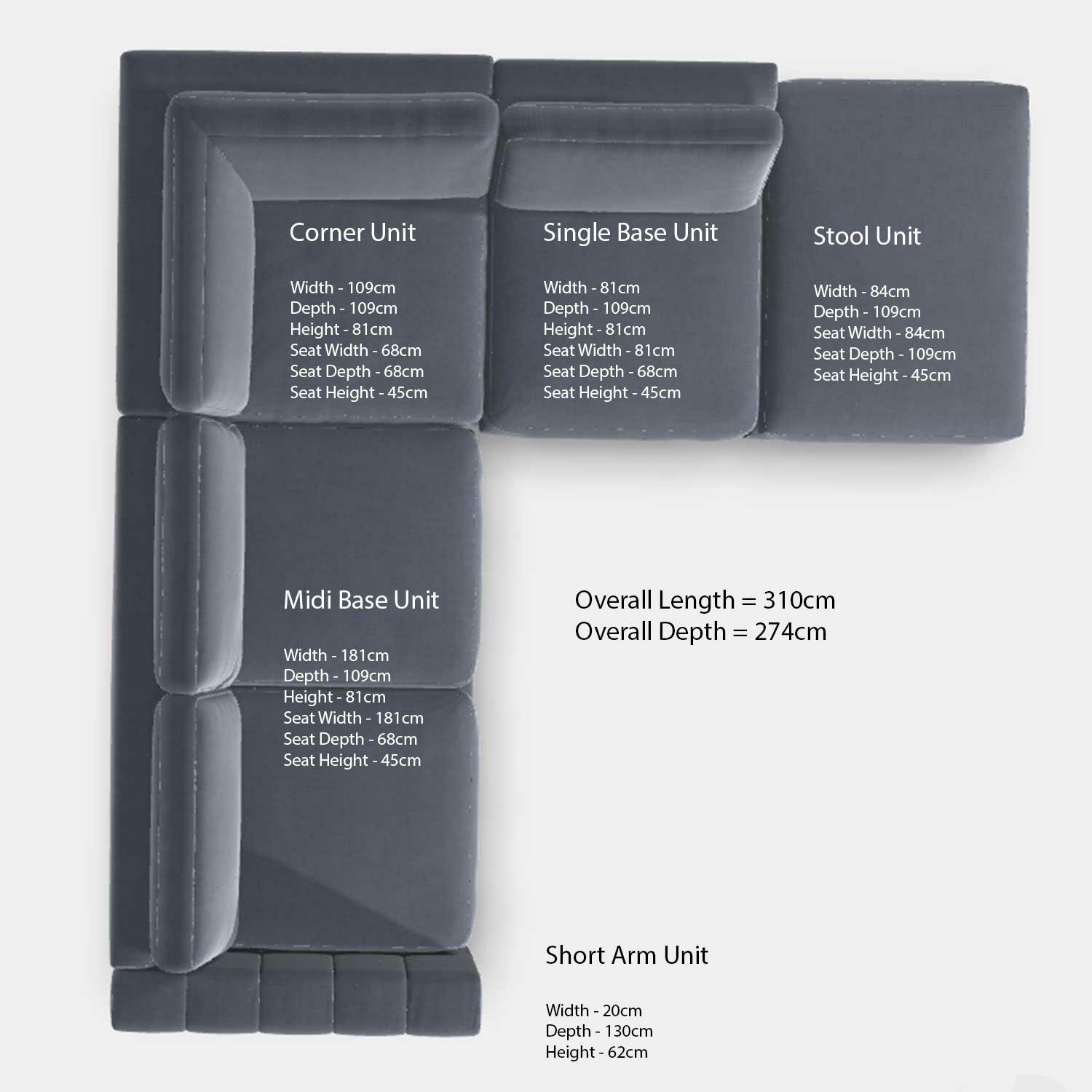 Shuffle Sofa, Corner Group with Stool Jacobean Flower Aqua (Group 4),Boho Denim (Group 4),Mushroom Linen (Group 4),Pigeon Linen (Group 4),Blueberry Linen (Group 4),Blush Linen (Group 4),Jacobean Flower Champagne (Group 4)