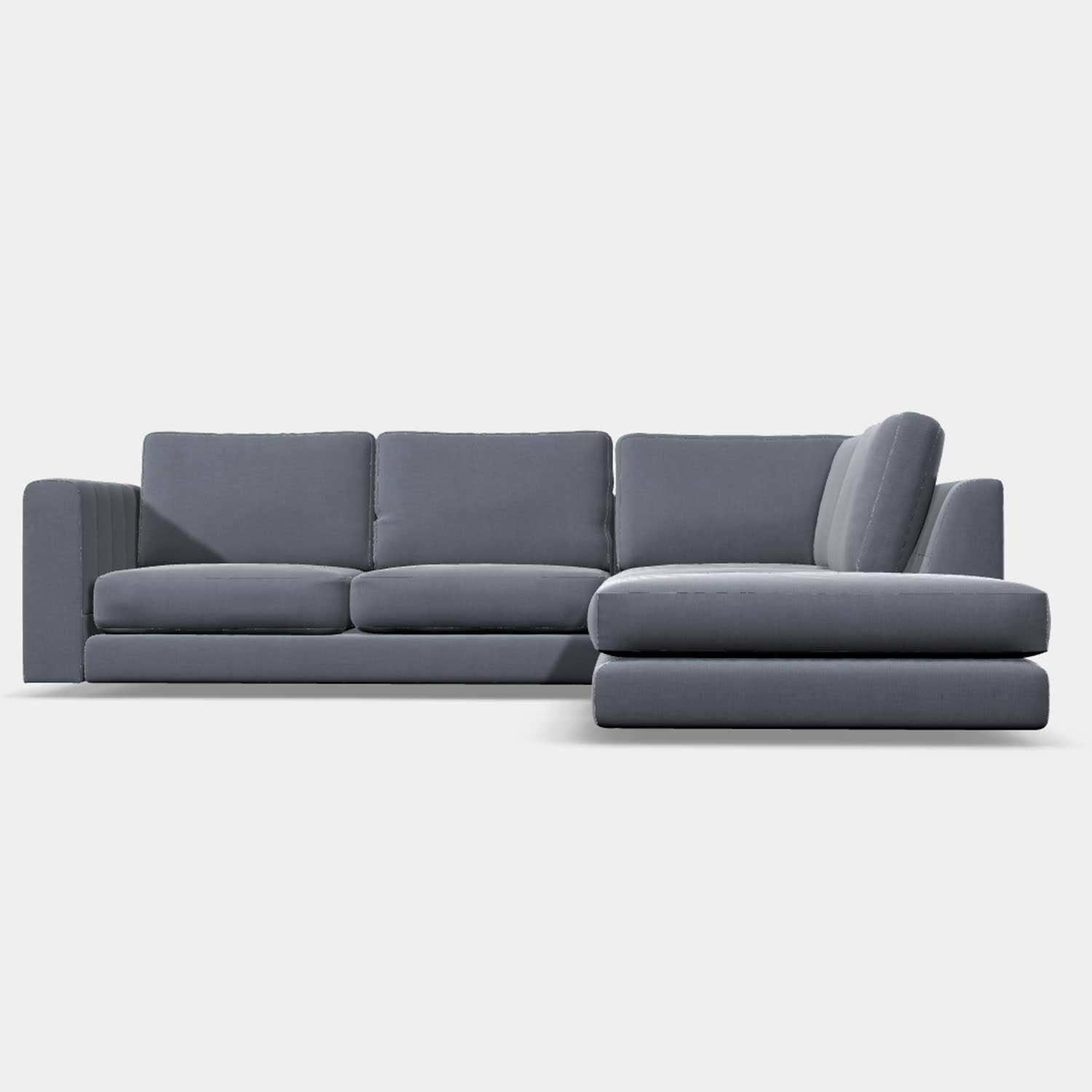 Shuffle Sofa, Corner Group with Stool Jacobean Flower Aqua (Group 4),Boho Denim (Group 4),Mushroom Linen (Group 4),Pigeon Linen (Group 4),Blueberry Linen (Group 4),Blush Linen (Group 4),Jacobean Flower Champagne (Group 4)