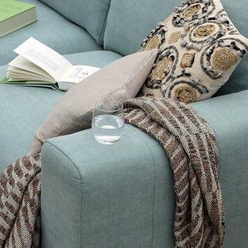 Shuffle Sofa, Large Corner Group Jacobean Flower Aqua (Group 4),Boho Denim (Group 4),Mushroom Linen (Group 4),Pigeon Linen (Group 4),Blueberry Linen (Group 4),Blush Linen (Group 4),Jacobean Flower Champagne (Group 4)