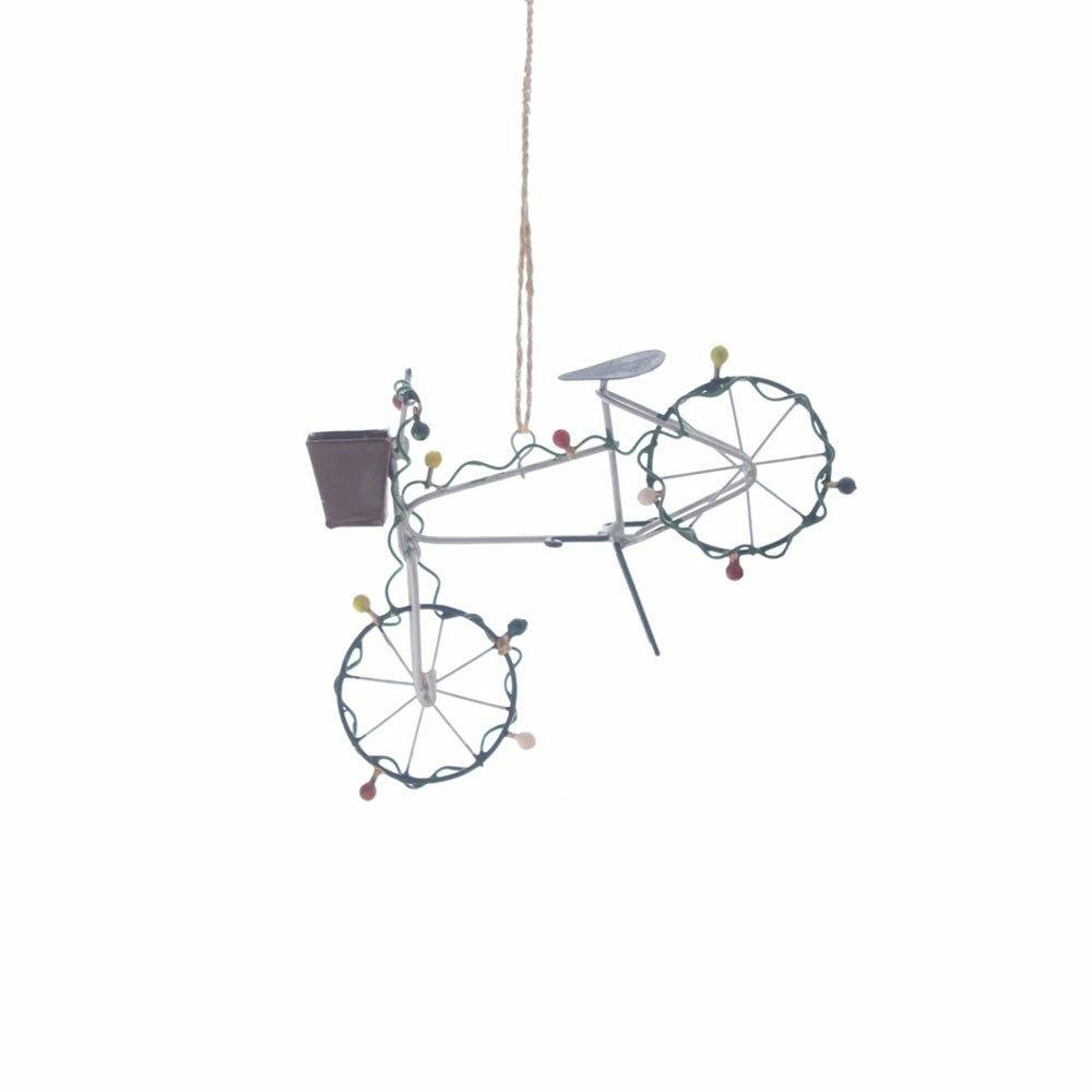 Silver Bike Christmas Decoration