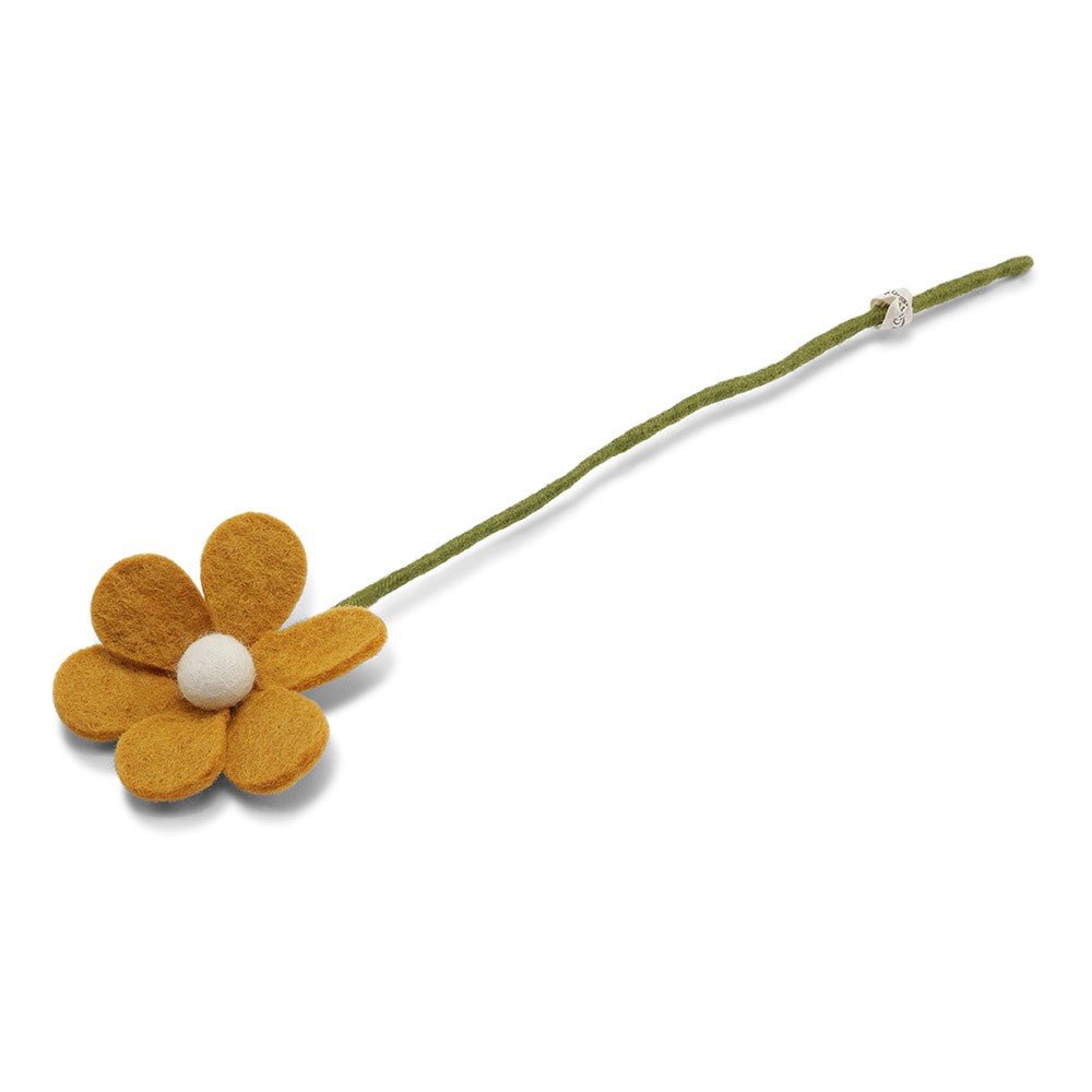 Simple Yellow Felt Flower Stem