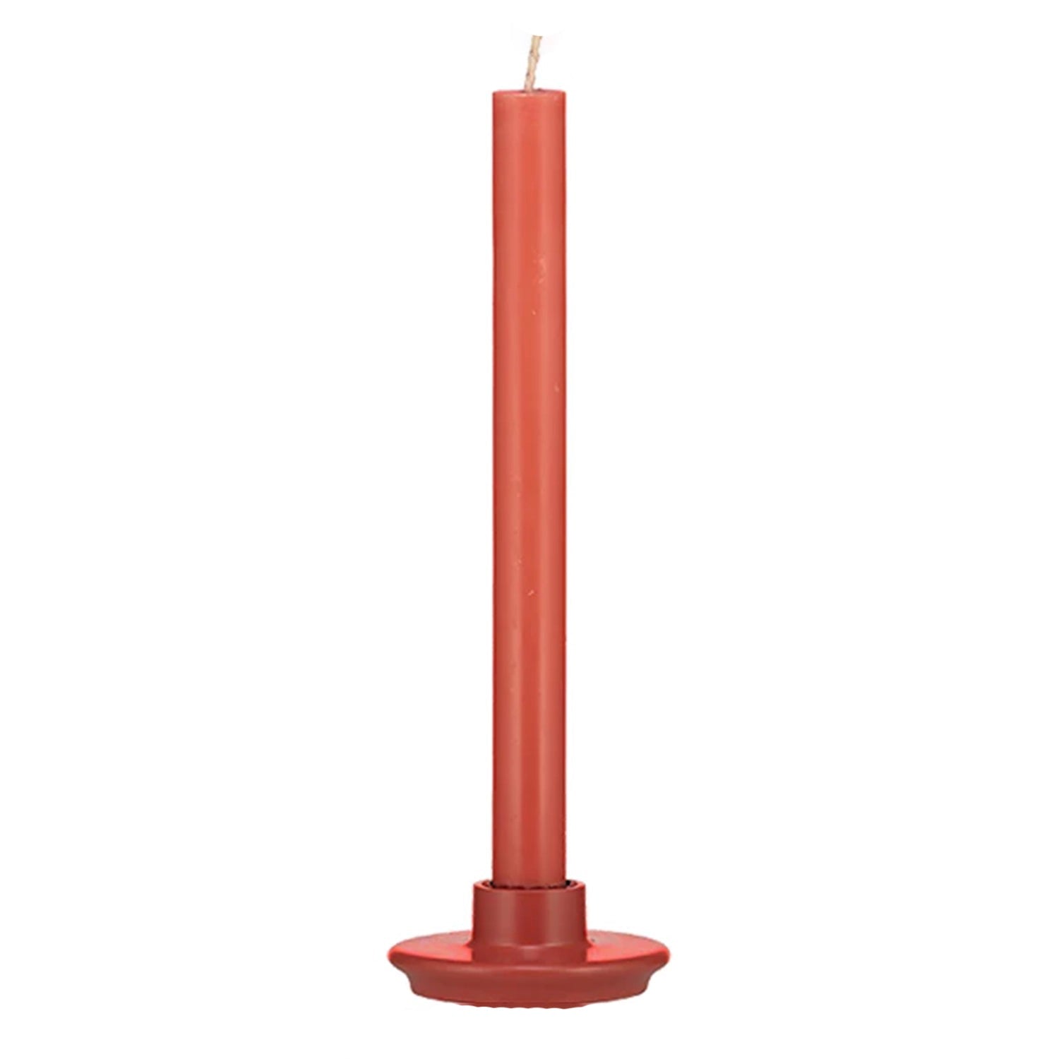 Small Candleholder, Brick Dust