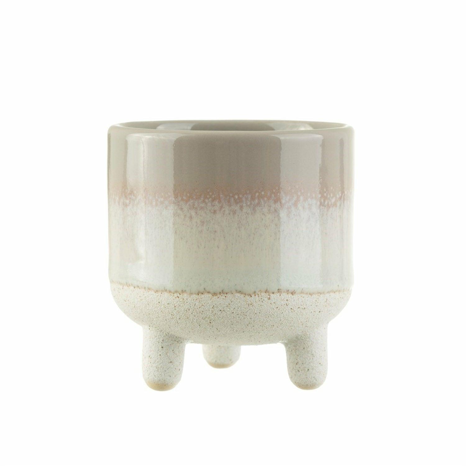 Small Grey Bohemian Glaze Planter