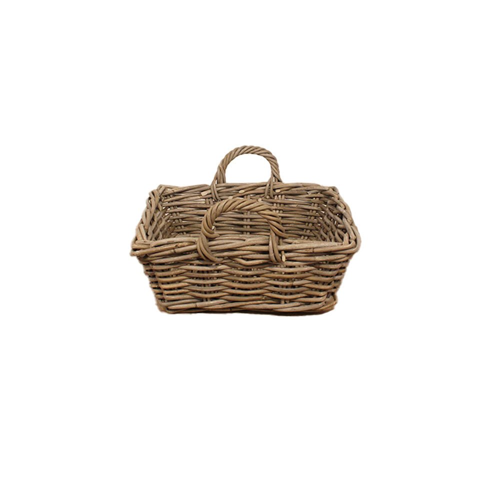 Small Low Kitchen Storage Baskets with Handles