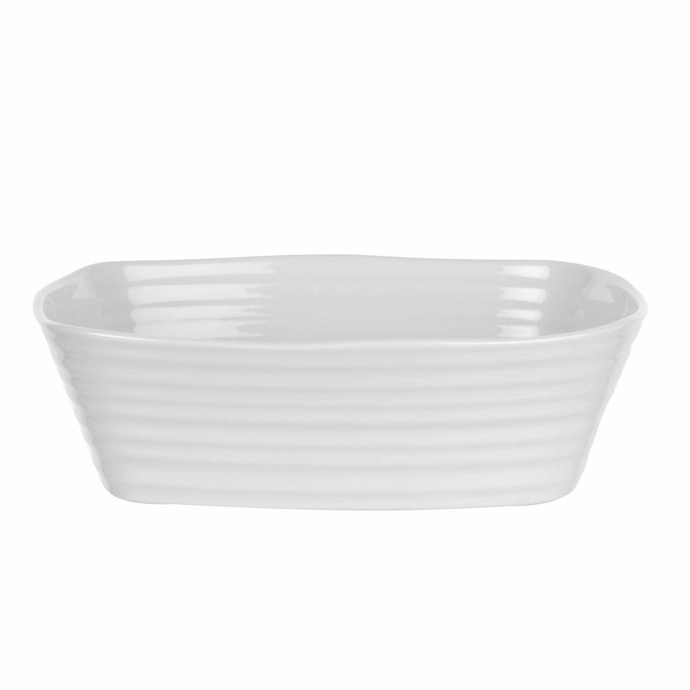 Small Rectangular Roasting Dish, White