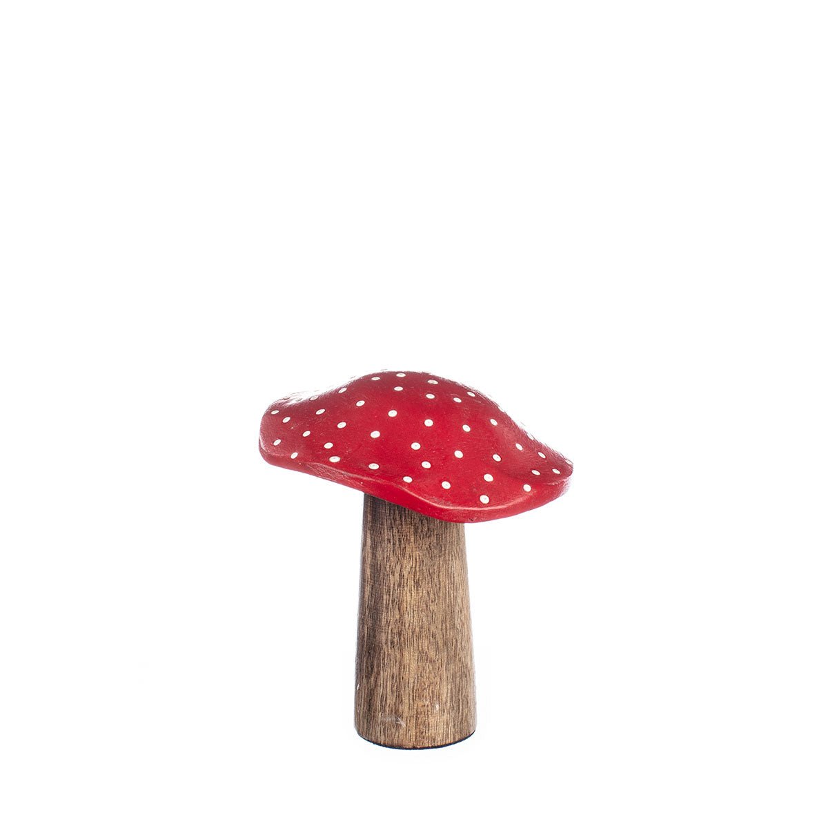 Small Red Spotted Wooden Mushroom