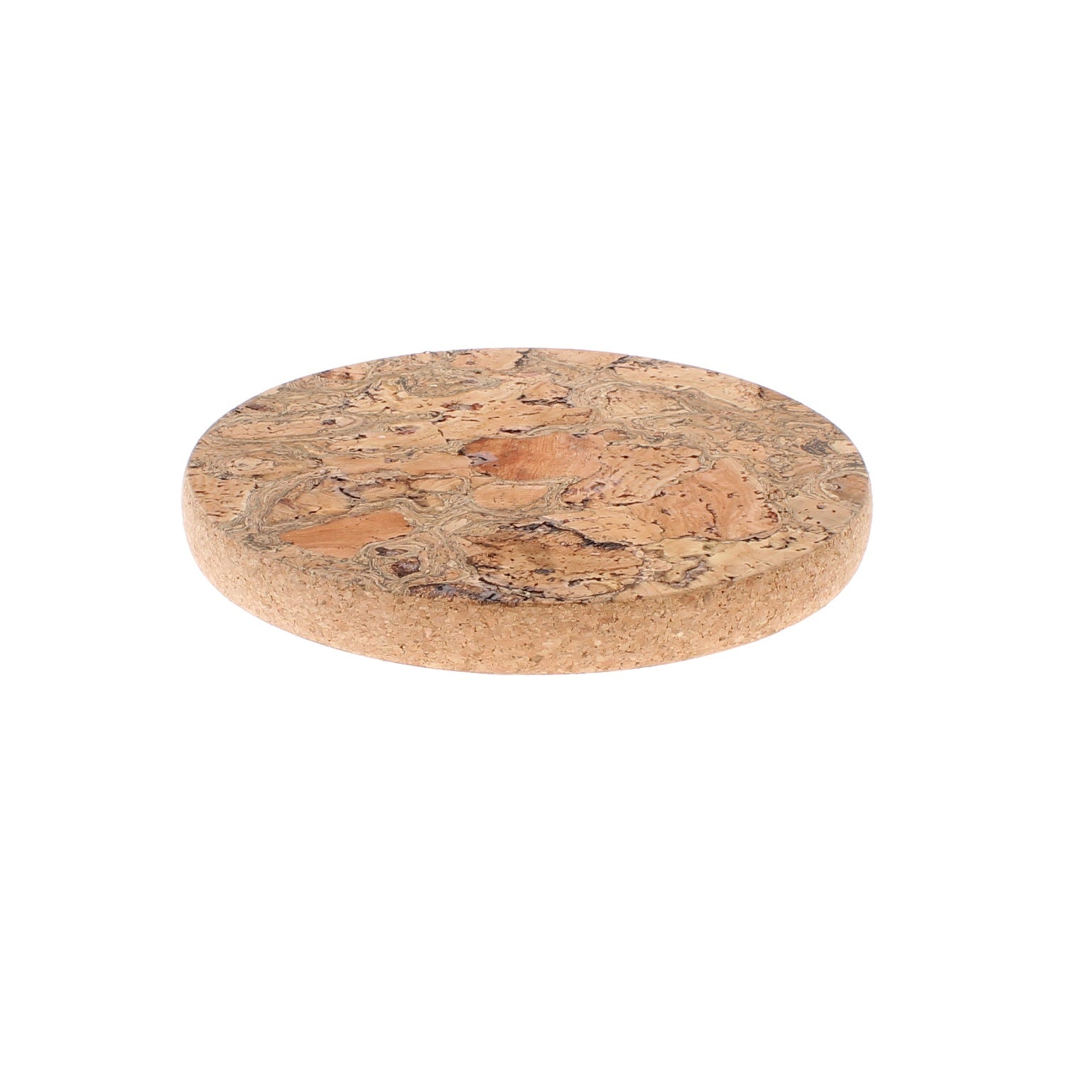 Small Round Cork Trivet, Natural