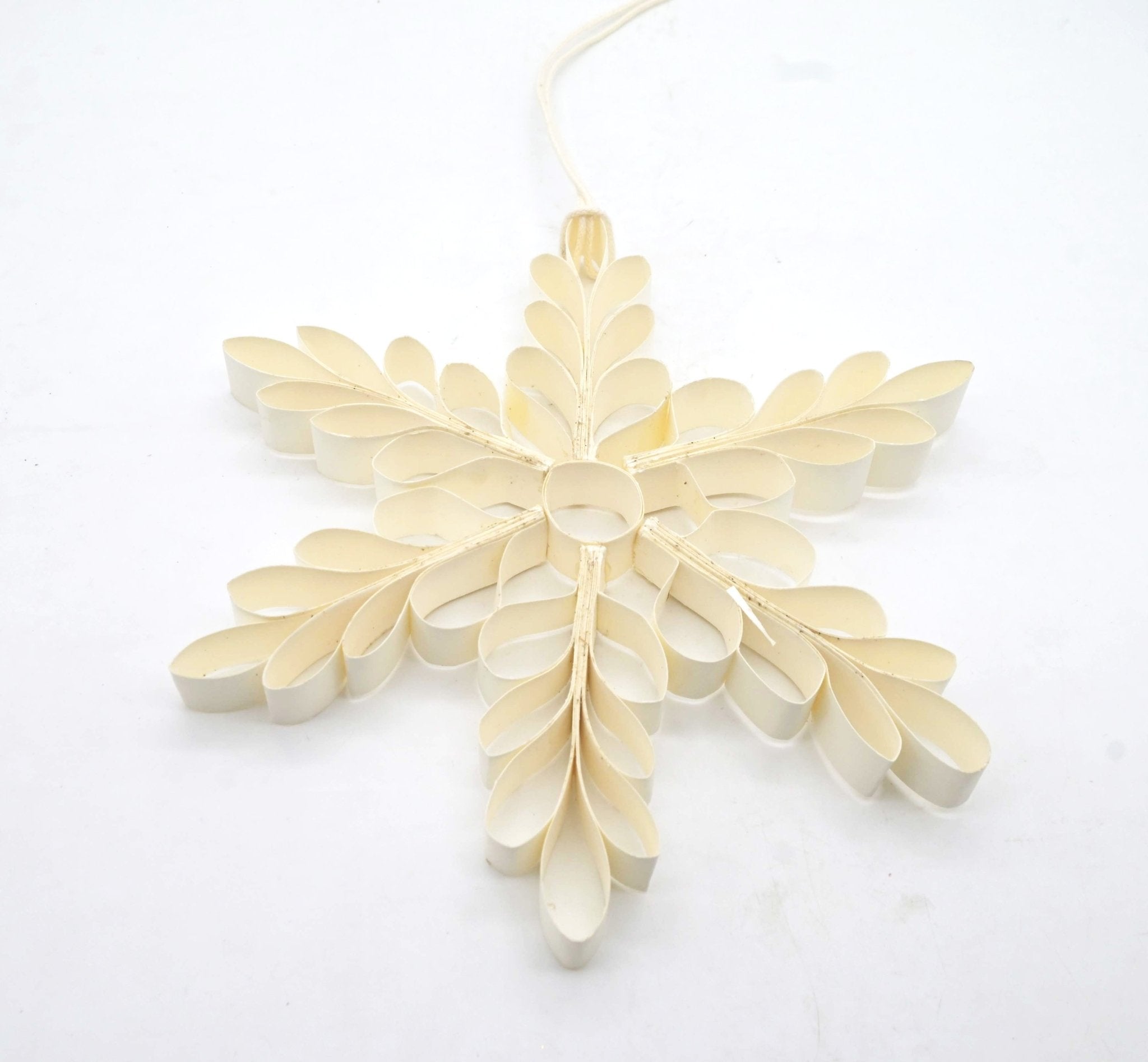 Small White Paper Snowflake