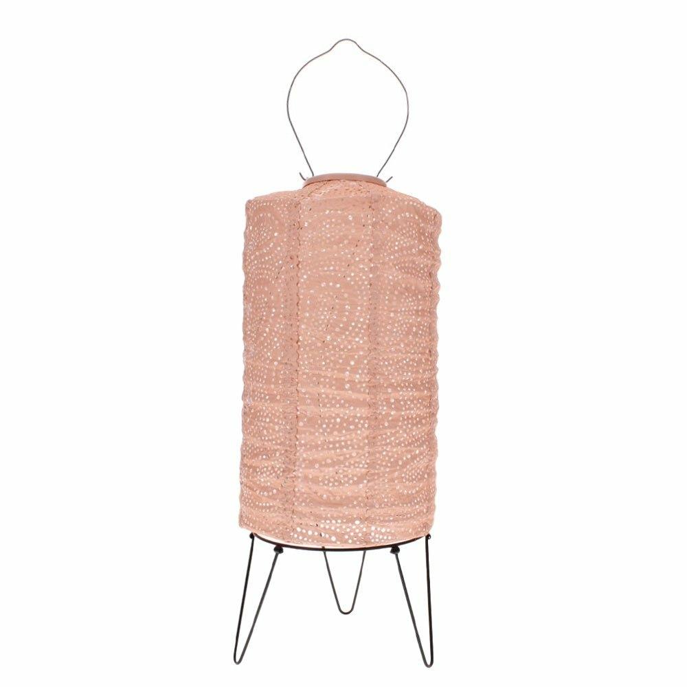 Solar Lantern, Pink Cylinder