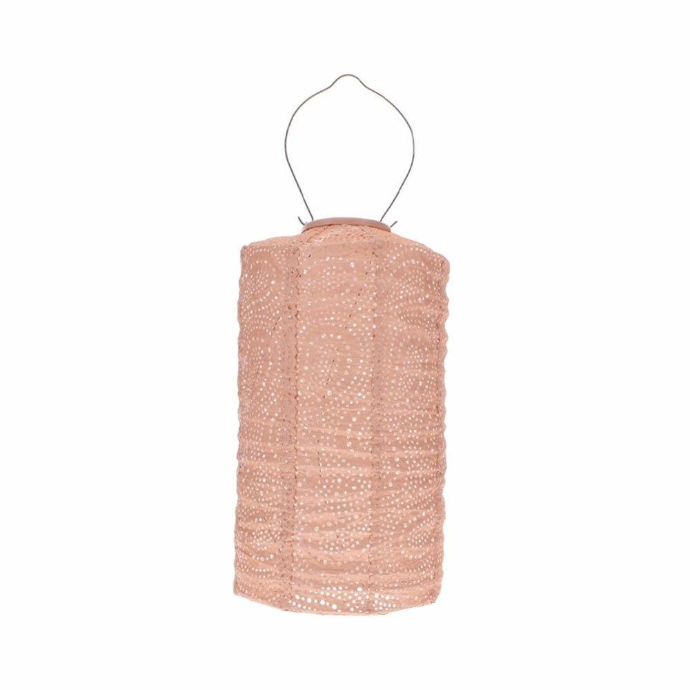 Solar Lantern, Pink Cylinder