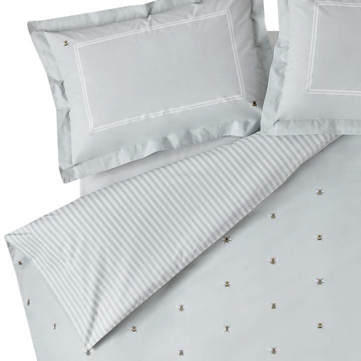 Sophie Allport Bees Bedding Set, Duck Egg Kingsize (150cm / 5'),Single (3' / 90cm),Super King (180cm / 6'),Double (4'6" / 135cm)