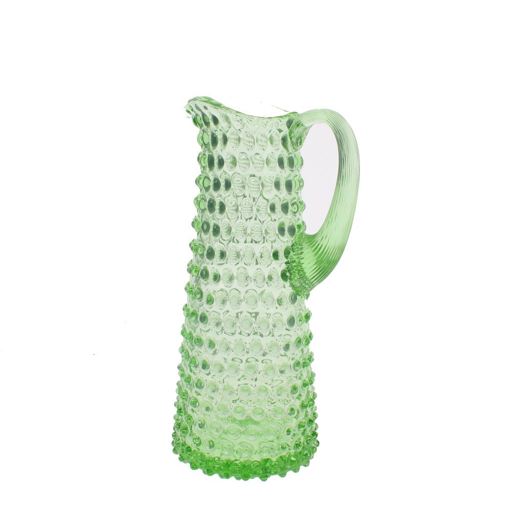 Spring Green Tall Hobnail Jug