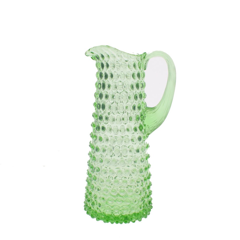 Spring Green Tall Hobnail Jug