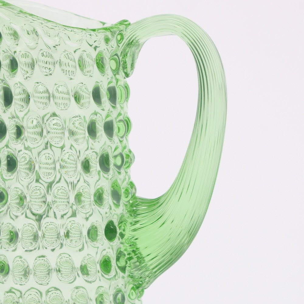 Spring Green Tall Hobnail Jug