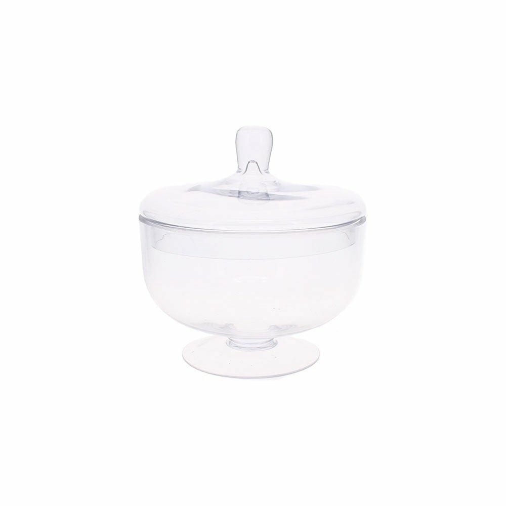 Squat Glass Lidded Jar