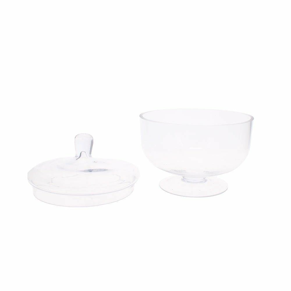 Squat Glass Lidded Jar