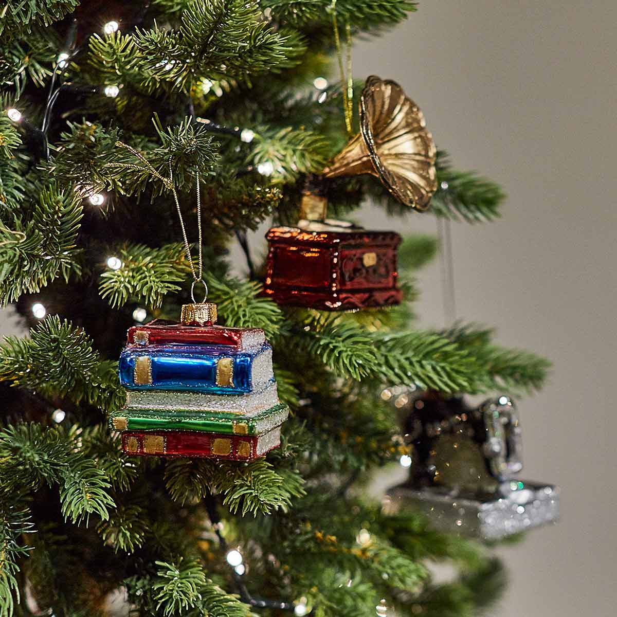 Stack of Books Shaped Bauble