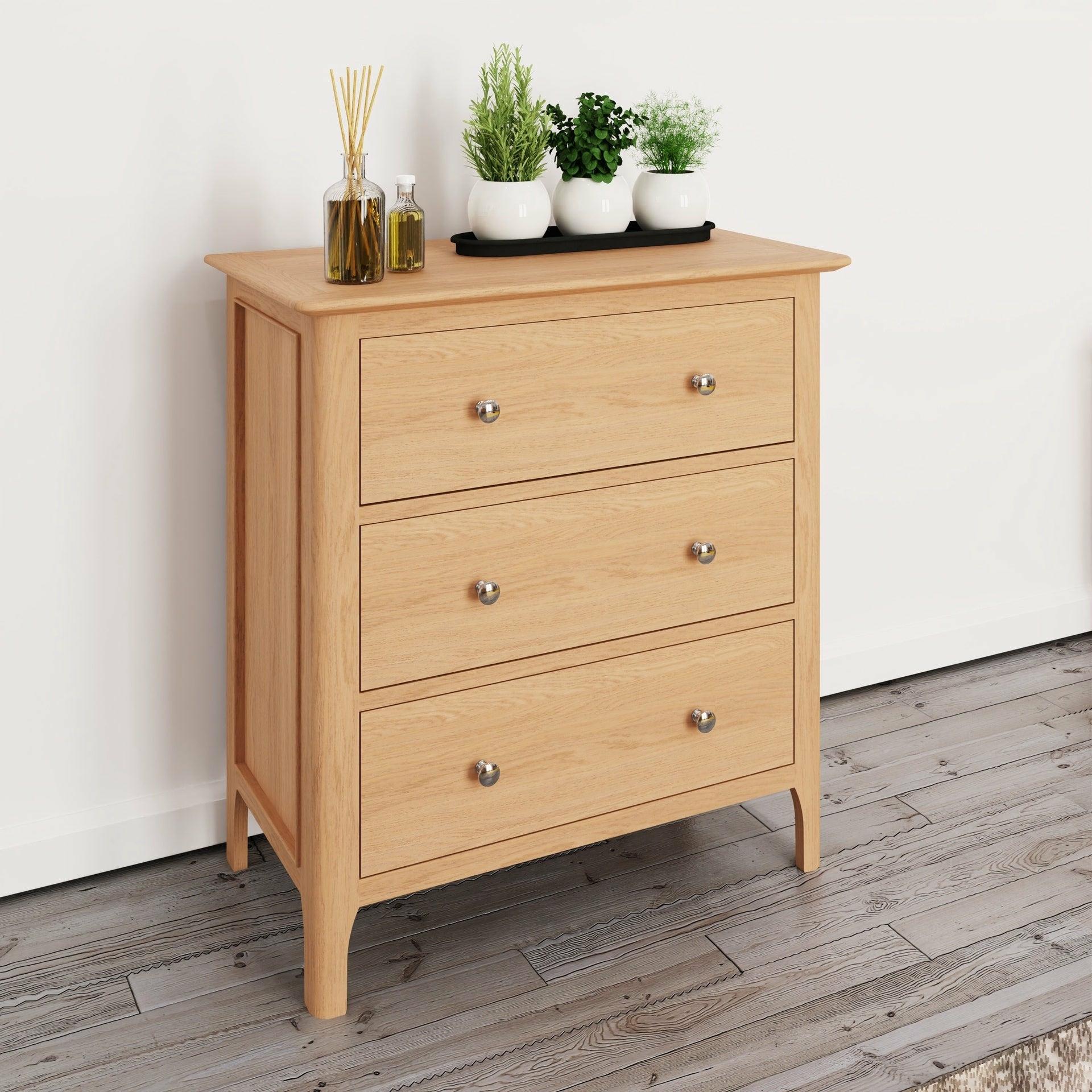 Stockholm Bedroom 3 Drawer Chest