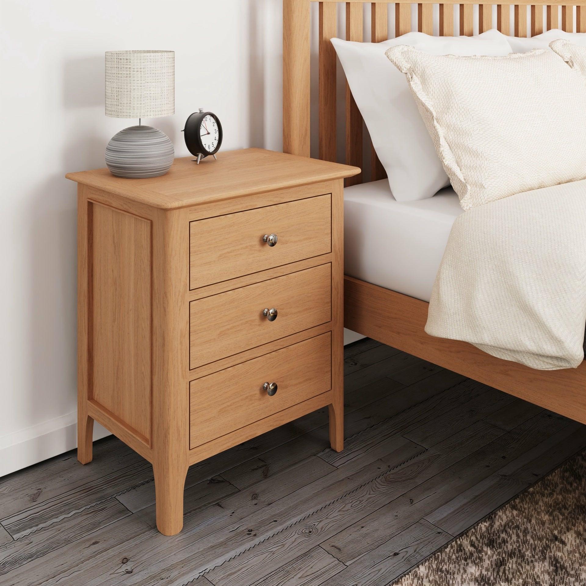 Stockholm Bedroom Extra Large Bedside Cabinet