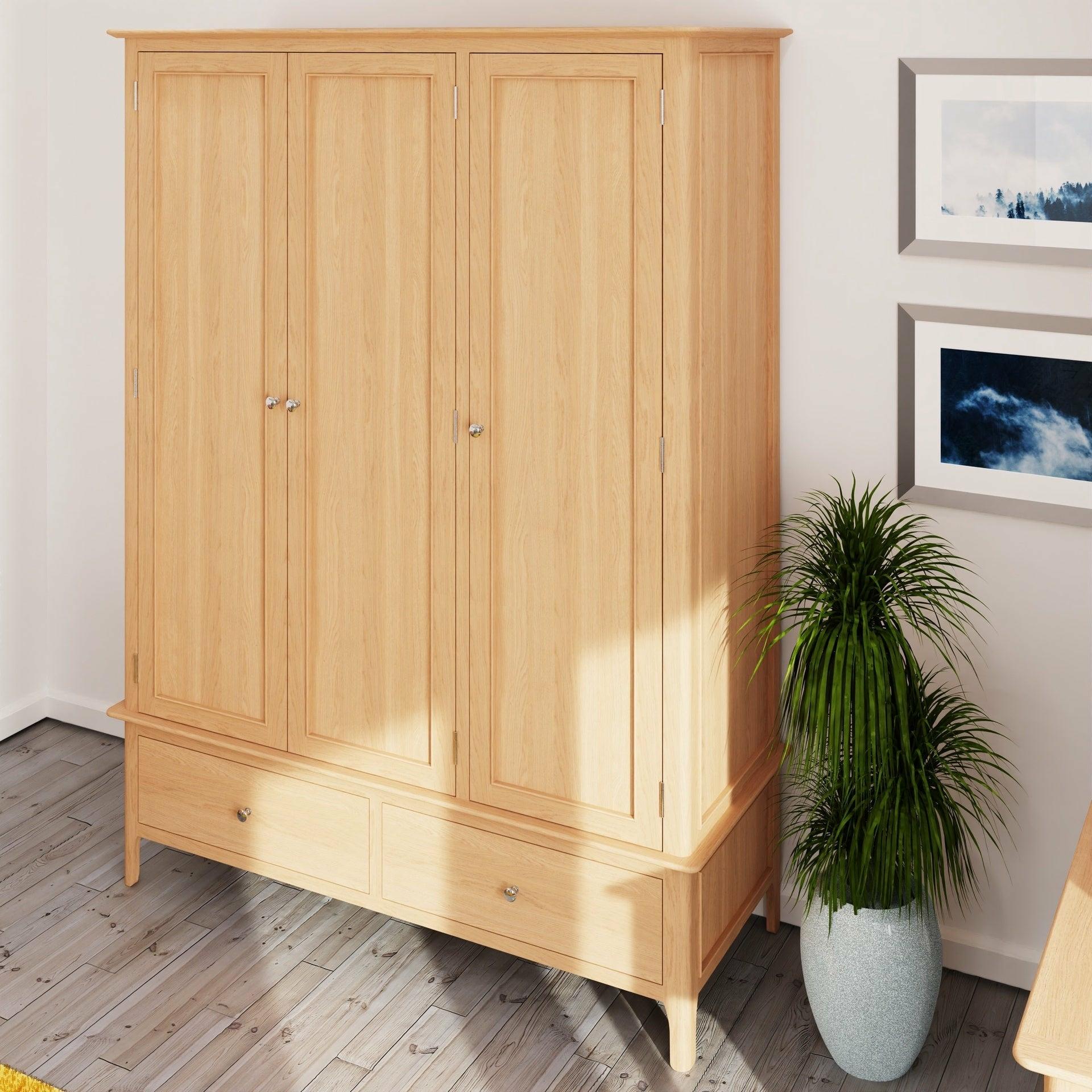 Stockholm Bedroom Large 3 Door Wardrobe