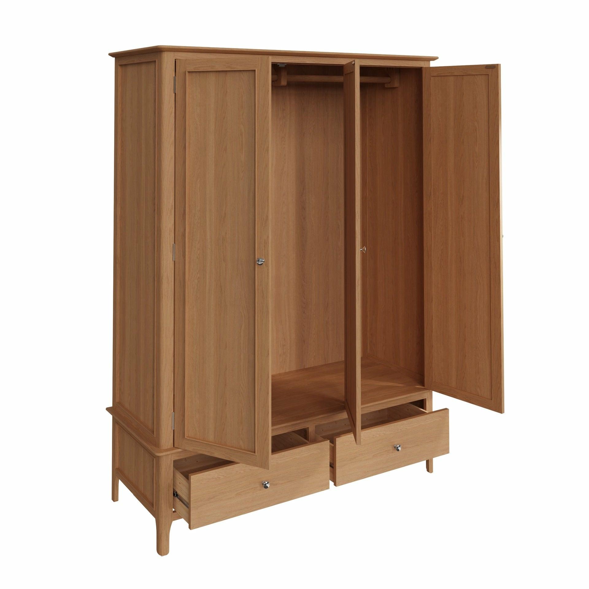 Stockholm Bedroom Large 3 Door Wardrobe