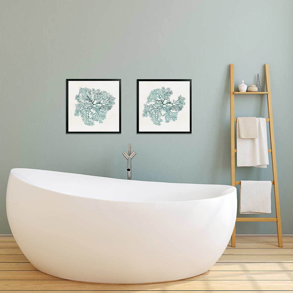 Teal Coral Artwork 2