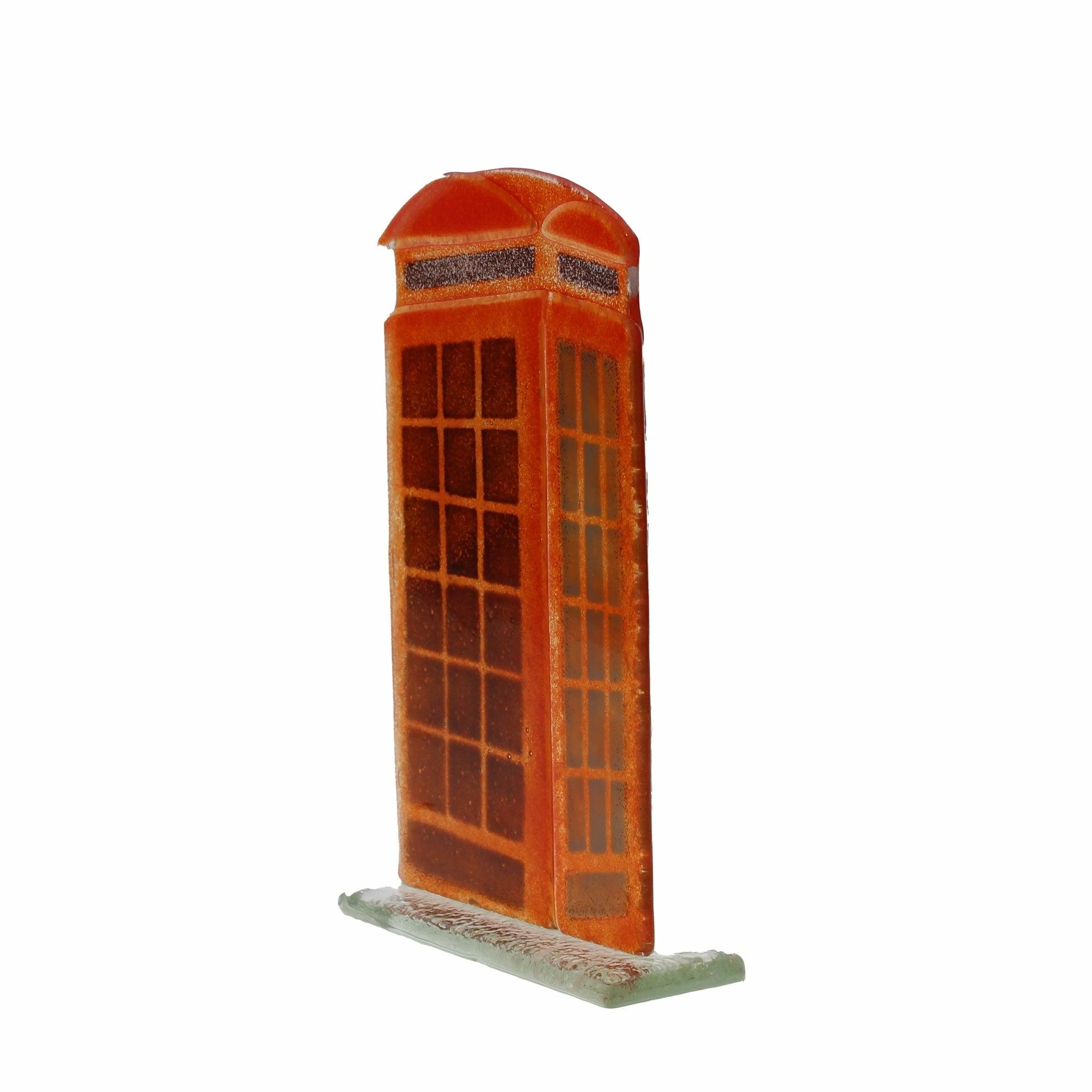 Telephone Box Fused Glass