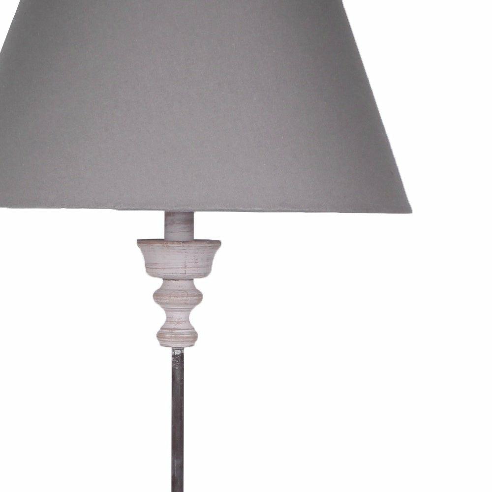 Thin Wooden Lamp, with Shade