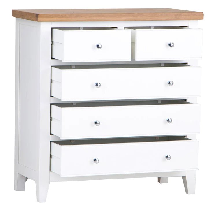 Thornham 2 over 3 Chest, White