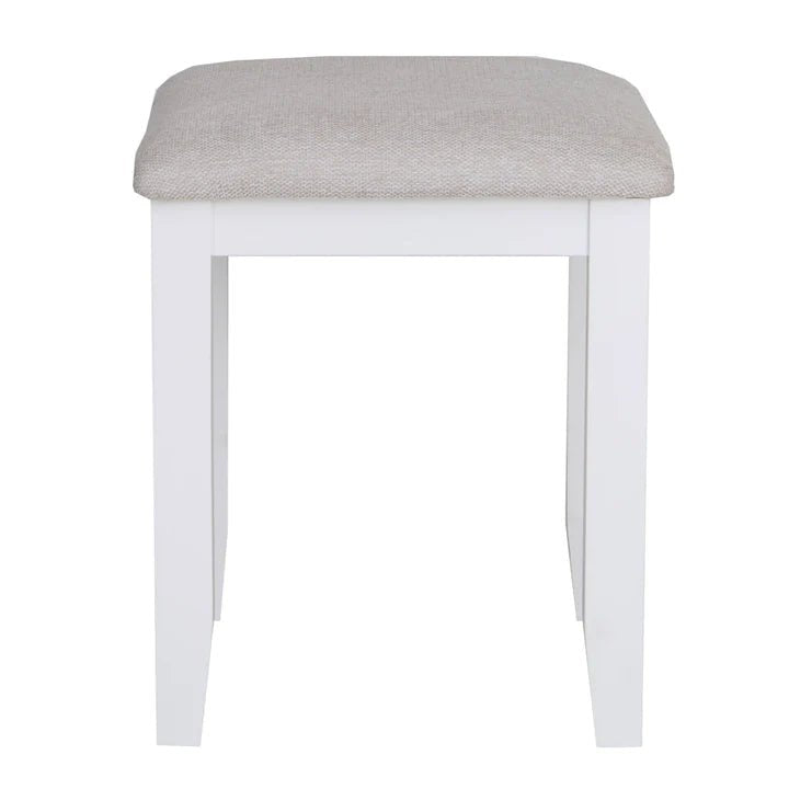 Thornham Dressing Table Stool, White