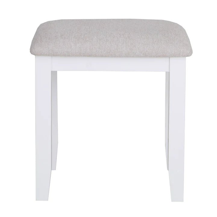 Thornham Dressing Table Stool, White