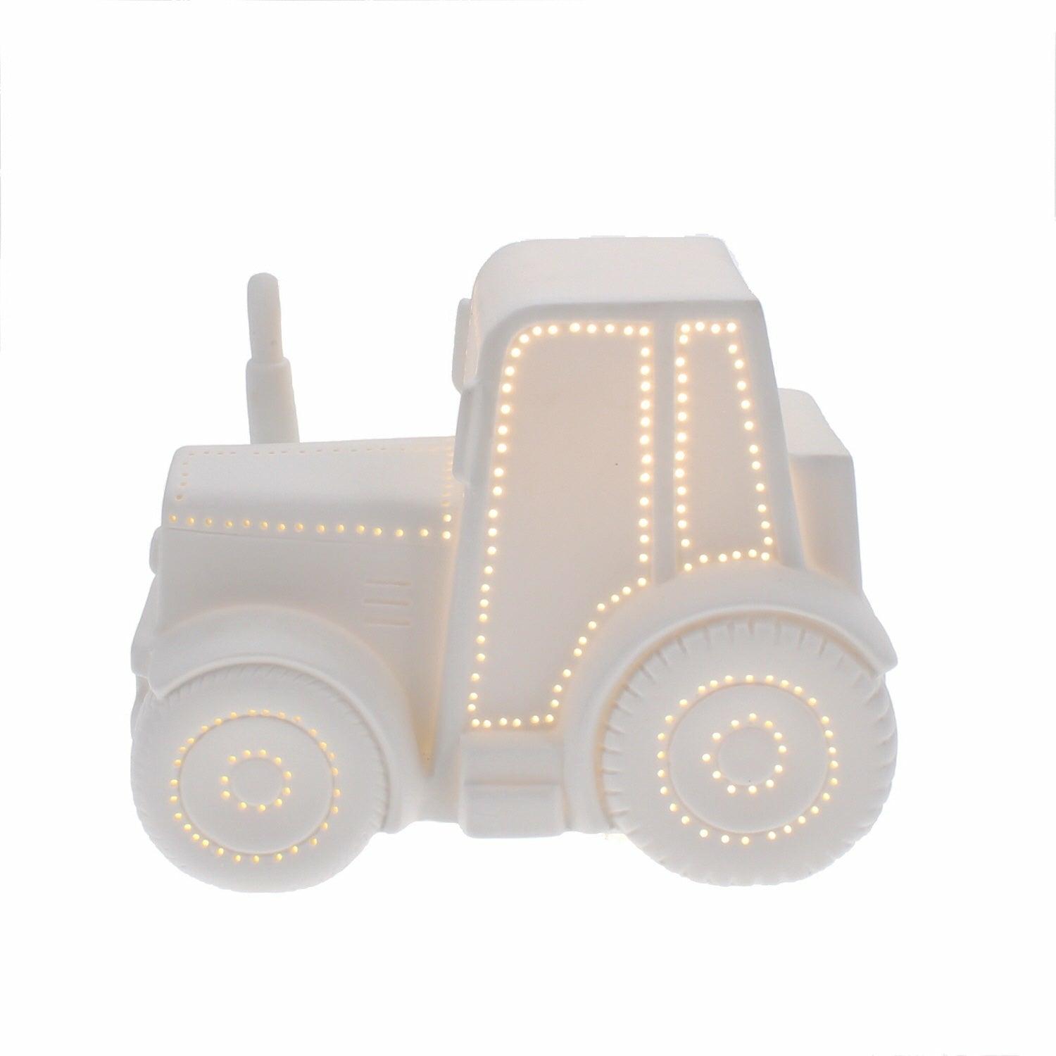 Tractor Porcelain Childs Lamp